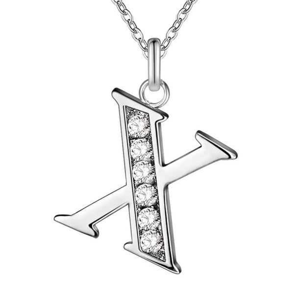 Collar de 26 letras, accesorios de moda de diamantes, regalos para la novia del amante Wmkox8yi sjalhkljlk5881