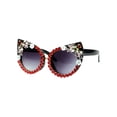 thumbnail image 2 of Gafas de sol ligeras Qarigey estilo vintage rojo Type3 NO3, 2 of 6