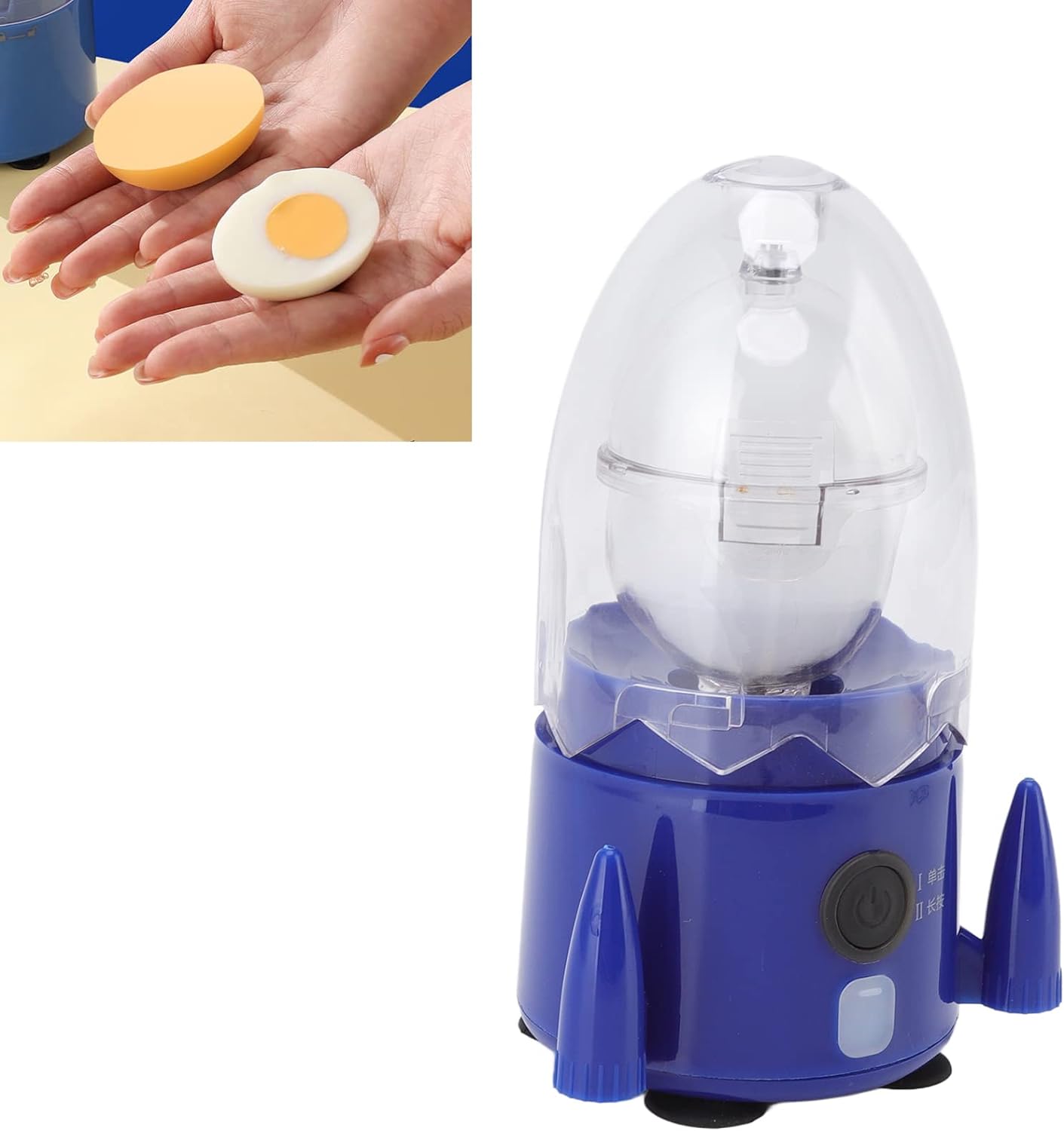 ABPETE Electric Egg Spinner Egg Scrambler, Electric Egg Yolk Mixer-Baker Tool Egg Extractor for Hard Boiled Eggs by Charging,Egg Spinner Scrambler for Small and Large Eggs