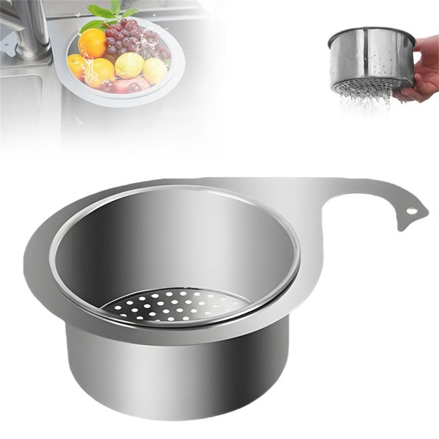Boreal Craft Stainless Steel Strainer Side Filter Strainer 2024 Faucet Hanging Filter Functional Bathroom Bathtub Drain Storage Roll up Doors over The Drying Rack for over The Dish Strainer Rack Small