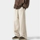 thumbnail image 4 of Pantalones de pana para hombre, de longitud completa, holgados, de color liso, talla grande, con cordón, rectos, para hombre, 4 of 6