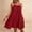 *Red, variant on ClodeEU Women's Spaghetti Strap Backless Tie Back Maxi Dress ,Solid Color Casual Loose Fit Summer Beach Vacation Dress Blue,Women's Plus L