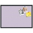 thumbnail image 2 of PinPix 34x24 Custom Cork Bulletin Board Light Purple Clover Poster Board Has a Fabric Style Canvas Finish, Framed in Light Purple Clover, by ArtToFrames (PinPix-539), 2 of 5