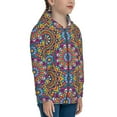 thumbnail image 5 of Kdxio Mandala Pattern Kids Boys Girls Zip Up Hoodie 3D Printed Hooded Sweatshirt Hoody Coat with Pocket 7-12 Y-Small, 5 of 6