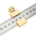 Brass Woodworking Scribing Locator Block with 11.8in Steel Ruler for ...