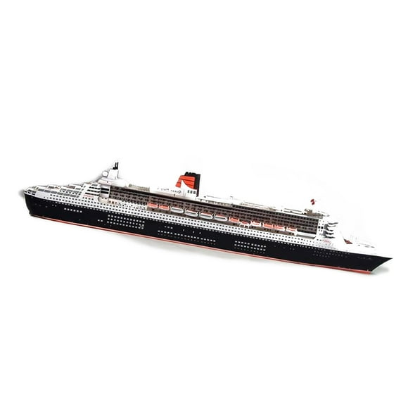 JIAHAOO Unassembled Paper Ship Model Queen Mary II Cruise Liner for Skilled Hobbyists Nautical Collectible 86cm