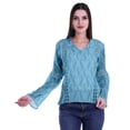 thumbnail image 4 of Moomaya Kurta Col Kurta Dentelle Détails Imprimé Manches Longues Tunique, 4 of 5