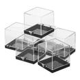 thumbnail image 1 of YSNOOWE 6Ud Caja Transparente Para Exhibición De Y Colecciones Minerales Con Soporte Negro, 1 of 7