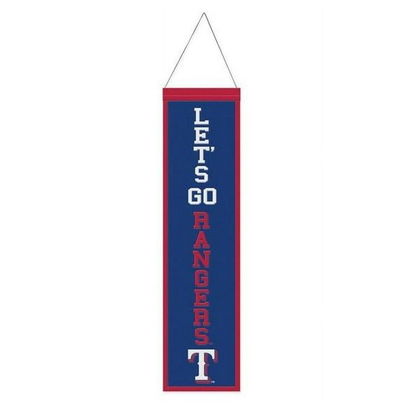 MLB Texas Rangers Slogan 8" x 32" Wool Banner