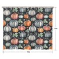 thumbnail image 5 of Fall Pumpkins and Leaves Pattern Shower Curtain 84"x72" ,Bathroom Decorative Shower Curtains Set with 12 Hooks,Modern Waterproof Washable Shower Curtain, 5 of 6