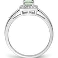 thumbnail image 2 of Sterling Silver Rhodium Green Quartz Diam. Ring (Size 9) Made In China qr4557ag-9, 2 of 5