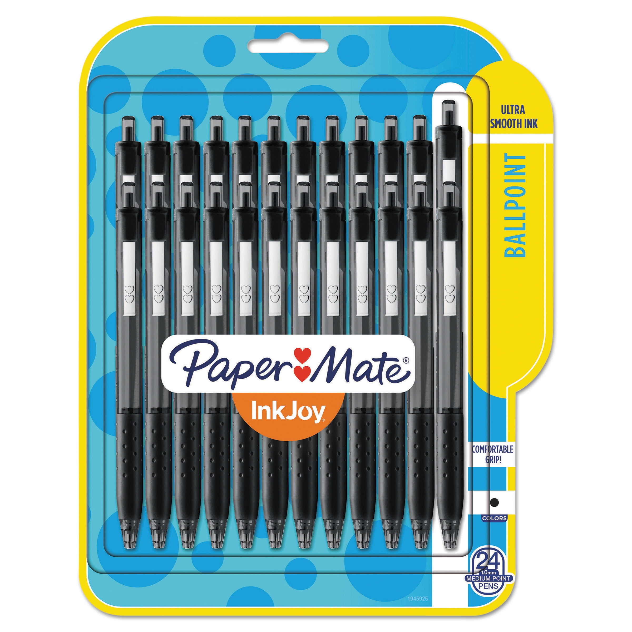 Paper Mate InkJoy 300 RT Retractable Ballpoint Pen, 1mm, Black, 24/Pack