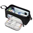 thumbnail image 2 of Large Capacity Pencil Case Big Pencil Pouch Pen Bag With Zipper Cute Pencil Pouches Black, 2 of 7