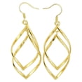 thumbnail image 4 of Sterling Silver Interlocking Diamond Spirals Earrings For Woman 18K Gun Metal Black Plating, 4 of 12