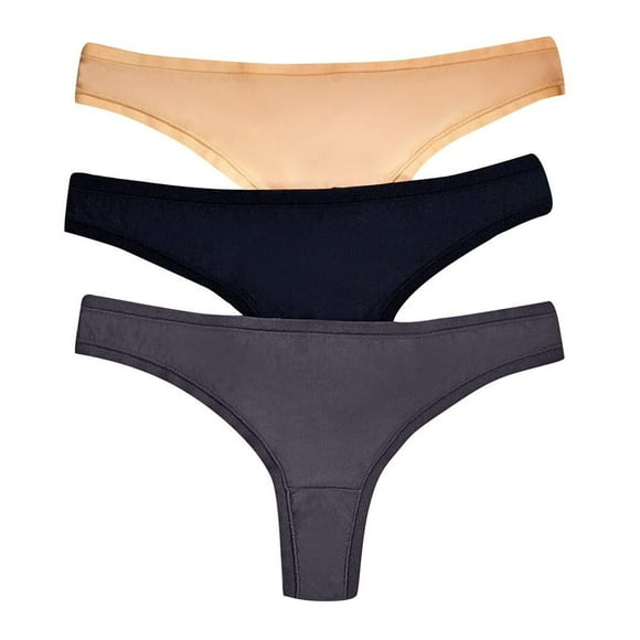 Tangas Ilusion para Mujer Básicas Paquete de 3 Piezas