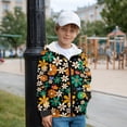 thumbnail image 5 of Xixirimido 60S 70S Groovy Hippie Flower Pattern Hoodies for Girls Boys Zip Up Hoodie Sweatshirt Teen Lightweight Fall Winter Jacket Casual Long Sleeve Pullover Top for 6-8 Years, 5 of 8