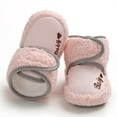 thumbnail image 5 of Emy Dola Newborn Baby Boy Girl Soft Fleece Booties Stay On Infant Slippers Socks Shoe Non Skid Gripper Toddler First Walkers Winter Ankle Crib Shoes 0-12M, 5 of 7