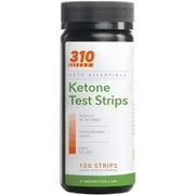 Ketone Testing Strips by 310 Nutrition - Ketosis Urine Analysis (100 Strips)