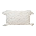 thumbnail image 5 of Sol Living Decorative Pillows 2-Pack Throw Pillows Couch Pillows Bedroom Throw Pillows Bed Macrame Decor Boho Pillows Decorative Sofa Pillows Living Room, 20 x 12 inches, White with Tassels, 5 of 5