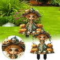 thumbnail image 2 of Transform Your Space Into A Halloween with Our Captivating Acrylic Decorative Pot with Witch Fairy Pumpkin and Skeleton Designs., 2 of 8