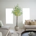 thumbnail image 4 of Nearly Natural Pre-Lit Olive Artificial Tree on Metal Base - 6' - Warm White LED Lights, 4 of 9