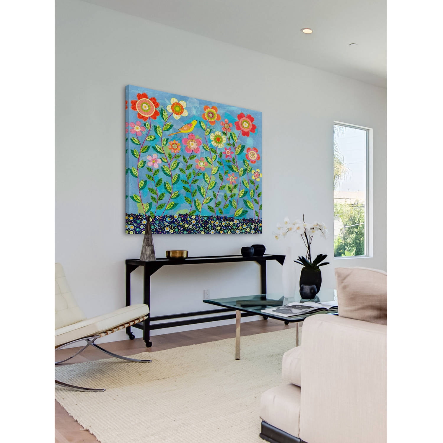 Marmont Hill "In the Meadow" by Sascalia Painting Print on Wrapped Canvas