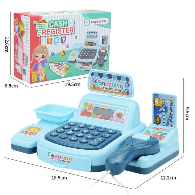 Juego de simulación de caja registradora de supermercado para niños, casa de juegos, modelo de caja registradora de tienda de conveniencia para bebés