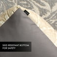 thumbnail image 5 of NICOLE MILLER NEW YORK PET Mod Damask Plushy Bolster Pet Bed, Cozy & Calming, Water Repellent, Non-Slip Bottom, 100% Machine Washable, Taupe, Extra Small 19"x15"x6", 5 of 13