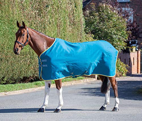 Shires Tempest Original Horse/Pony Stable/Travel Sheet in Navy Check 