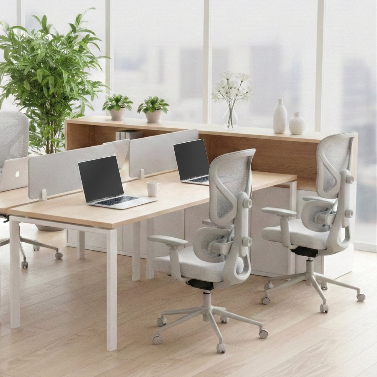 Nouhaus Morph, Black Mesh, Ergonomic High Back Desk Chair with 2-Zone Lumbar Support for Home Office & Gaming
