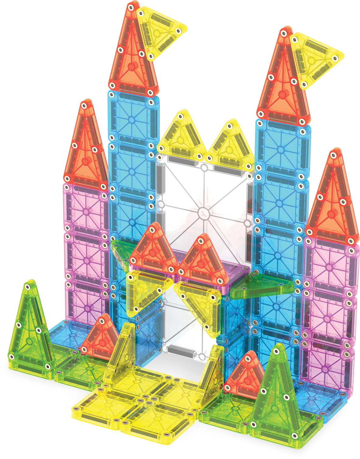 MAGNA-TILES® microMAGS Travel Set Deluxe 55-Piece Magnetic Construction Set, The Original Magnetic Building Brand