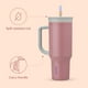 thumbnail image 3 of Vaso de viaje Owala de acero inoxidable de 1,2 L con tapa, pajita y asa, 3 of 6