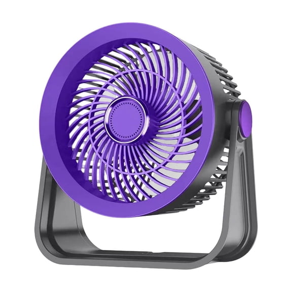 PPgejGEK Multi Functional High Wind Household Fan with Air Circulation Desktop Small Light Sound 2000mAh Battery USB Powered 10W Low Noise for Bedroom Study Room Office ABS Plastic