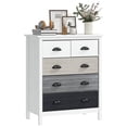thumbnail image 1 of HOMCOM Commode 5 Tiroirs pour Chambre, Commode avec Plateau de Table, Placard à Vêtements pour Salon, Multicolore, 1 of 10