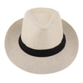 thumbnail image 5 of Ladies Men Fedora Trilby Sunhat Wide Brim Sombrero - Khaki, as described, 5 of 7
