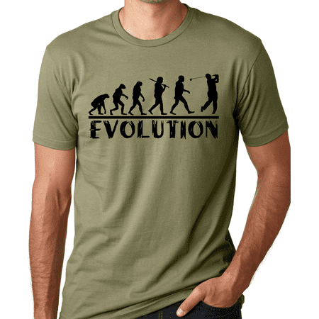 Think Out Loud Apparel Golf Evolution Funny T-shirt Golfer Humor Tee (Best Golf Apparel Deals)