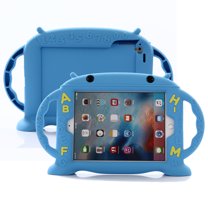 Dteck iPad 10th Generation Case, 10.9 Inch 2022 iPad Kids Case, Soft Silicone Child Proof Protective Cover with Kickstand Fun Handle for Apple iPad 10th Gen 10.9",Blue