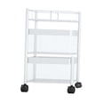 thumbnail image 2 of Carro de almacenamiento Macarena con ruedas giratorias y cestas de malla blanco, 2 of 8