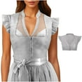 thumbnail image 2 of Lixiuxyad Ensemble de Lingerie pour Femmes Grande Taille Allemagne Oktoberfest Robe Dirndl Manches Courtes Robe de Performance de Scène Débardeur, 2 of 2