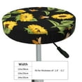 thumbnail image 4 of Vsdgher Bees and Sunflowers Print Stool Covers Round,Stretch Round Stool Covers Washable Stool Cushion Slipcover Elastic Chair Covers for 12-14 Inch Chair, 4 of 7