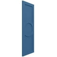 thumbnail image 2 of Ekena Millwork 15"W x 52"H True Fit PVC Center Circle Arts & Crafts Fixed Mount Shutters, Sojourn Blue (Per Pair - Hardware Not Included), 2 of 9