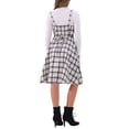 thumbnail image 3 of VESTIDO CON TIRANTES INSPIRADOR CHIC para Mujer, Cuello Cuadrado, Vestido Midi A-Line Retro, L Beige, 3 of 6