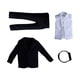thumbnail image 4 of Figura masculina a escala 1/12, ropa de muñeca, traje, traje, uniforme para figuras de masculino de 6 pulgadas, muñecas, ropa de vestir, 4 of 9