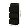 thumbnail image 5 of Bxaolu Over The Door Organizer, 3-Tier Behind Door Storage with 3 Pockets, Bathroom Storage Organization, Bedroom Organizer and Storage For Small Items, Black, 1Pack, 5 of 6