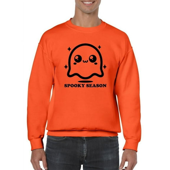 Cute Spooky Season Ghost Halloween Graphic - Men's Sweatshirt