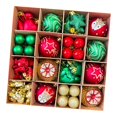 thumbnail image 4 of Juego de 64 Piezas de Adornos Navideños, Adornos para El de Navidad, Artículos para Fiestas, Manualidades, Decoración de Mesa DIY, Brillantes Ad Estilo F, 4 of 9