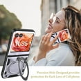 thumbnail image 4 of Dteck Case for Motorola Razr 2024,Shockproof Ring Stand Silicone+PC Case with Front Screen Protector Military-Grade Protection Cover for Motorola Razr 2024,Silver, 4 of 6