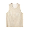 thumbnail image 1 of Men's Spring and Summer Fashion Solid Color Hollow Vest - Mesh Sexy Knitted Top, 1 of 6