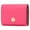 Wild Pink, variant on Women's Kayla Small L-Zip Snap Leather Wallet (Hazy Morning)