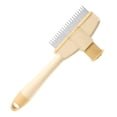 thumbnail image 1 of Flea Comb for Dogs, SelfCleaning Flea Comb for LongHaired Dogs With Release Button and Ergonomic Grooming Tool, Yellow, 1 of 5